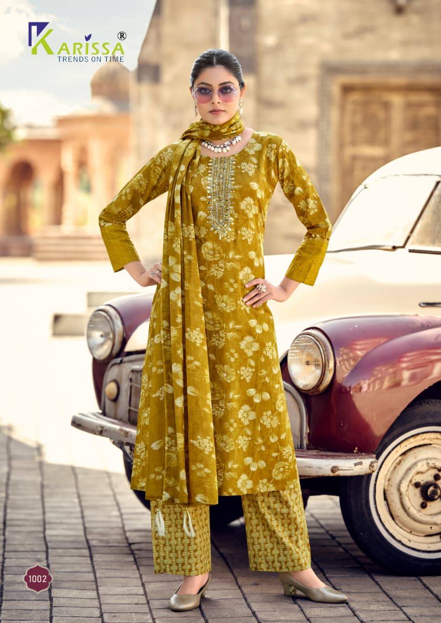 SUMMER VIBES By KARISSA 1001 To 1006 Series Designer Ethnic Wear Collection cotton Kurtis At Wholesale Price
